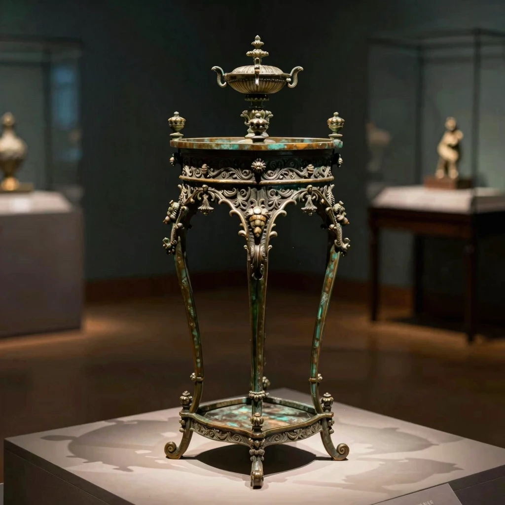 Elegant stativ i bronse